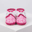 Baby Pink Heart And Star Canvas Booties