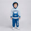 Boys Blue & White Fleece Two Piece Suit | Warm & Cozy Kids Winter Wear
