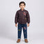 Boys Quilted Bomber Jacket and Denim Jeans Outfit Set