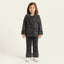 Girls Dark Charcoal Shearling Trimmed 2-Piece Winter Suit