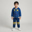 Royal Blue Popeye Velvet 2 Piece Suit for Boys Winter Kids Suit