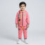Boys Pink "5N" Graphic Zip-Up Hoodie Tracksuit Set | 2–3 Years
