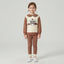 Toddler Bear Mushroom Appliqué Tracksuit