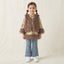 Baby Girls Gold Tunic & Denim Fur Vest Set