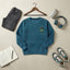 Boys Teal Quilted Graphic Sweatshirt