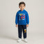 Boys Royal Blue Hooded Sweatshirt and Joggers Set