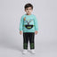 Boys Turquoise Fleece Two Piece Suit | Warm & Cozy Kids Winter Wear