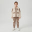 Girls Cream & Brown Winter 2-Piece Velvet Suit | Kids Warm Tracksuit – Iqra Garments