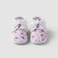 Purple Floral Baby Soft Sole Booties