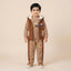 Boys Brown Teddy Bear Winter Hoodie & Jogger Set
