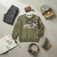 Kids' Olive Green Camo Graphic Sweatshirt