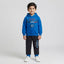 Boys Blue & Black "Paris" Hooded Tracksuit Set