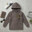 Premium Textured Grey Kids Hoodie