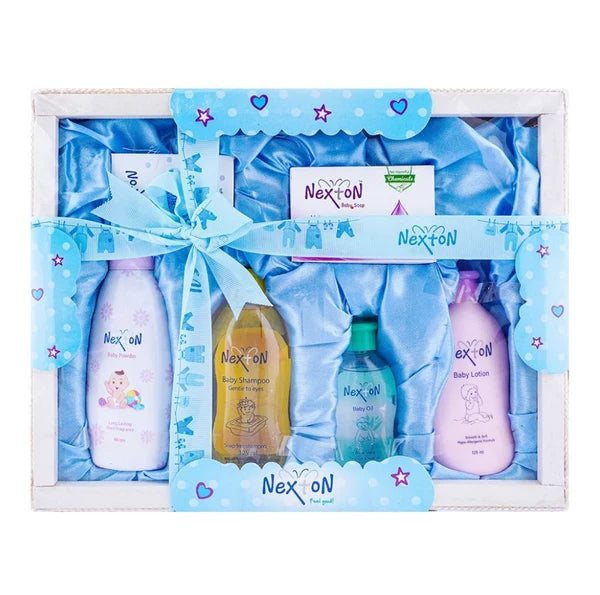 Nexton Baby Deluxe Gift Box Blue Satin