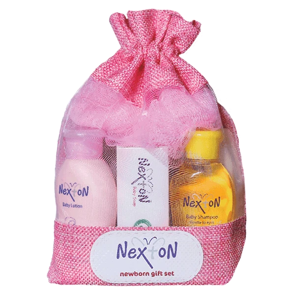 Nexton Baby Newborn Gift Set Pink Pouch