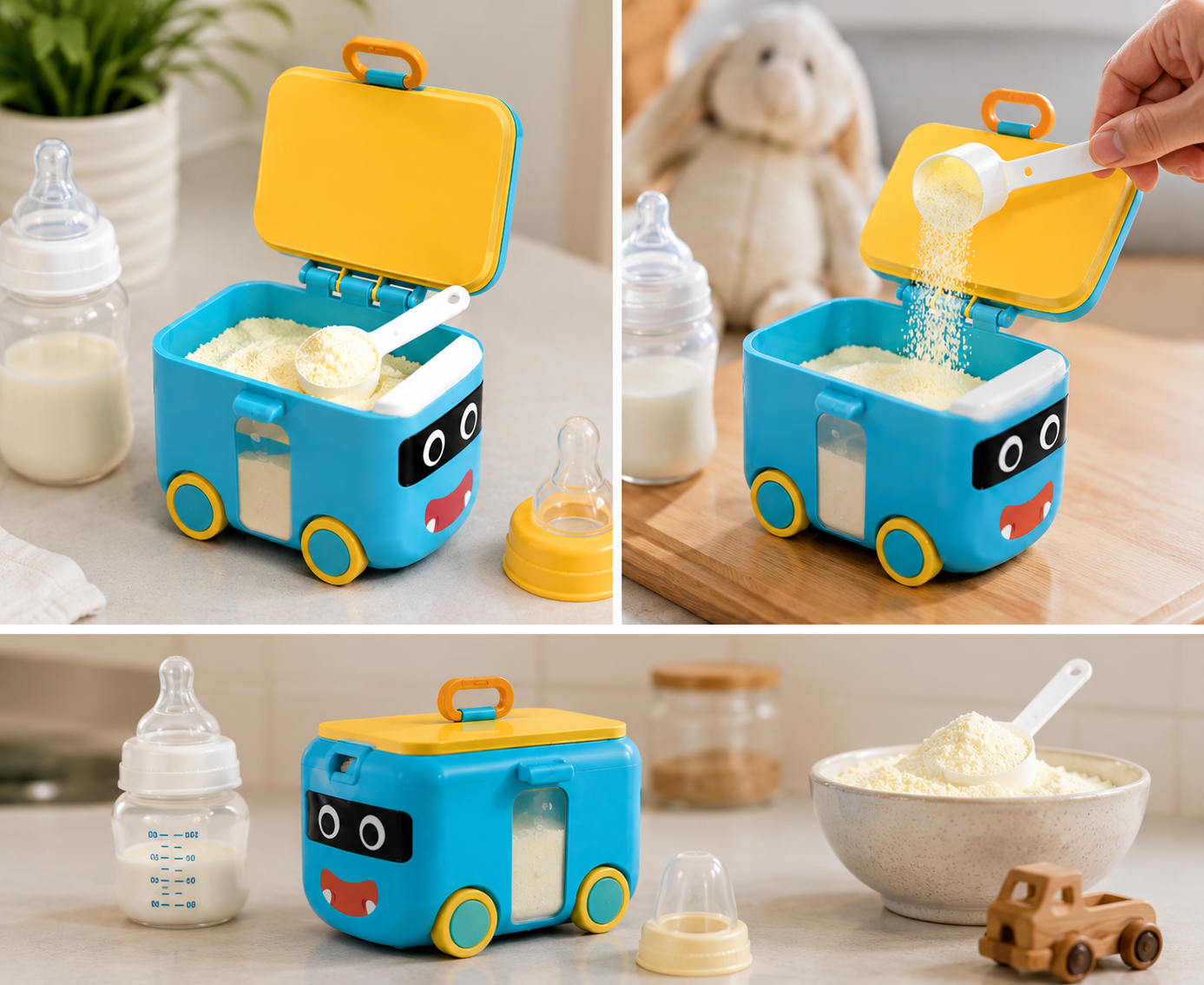 Portable Baby Milk Powder Container - Robot Design — Photo 2