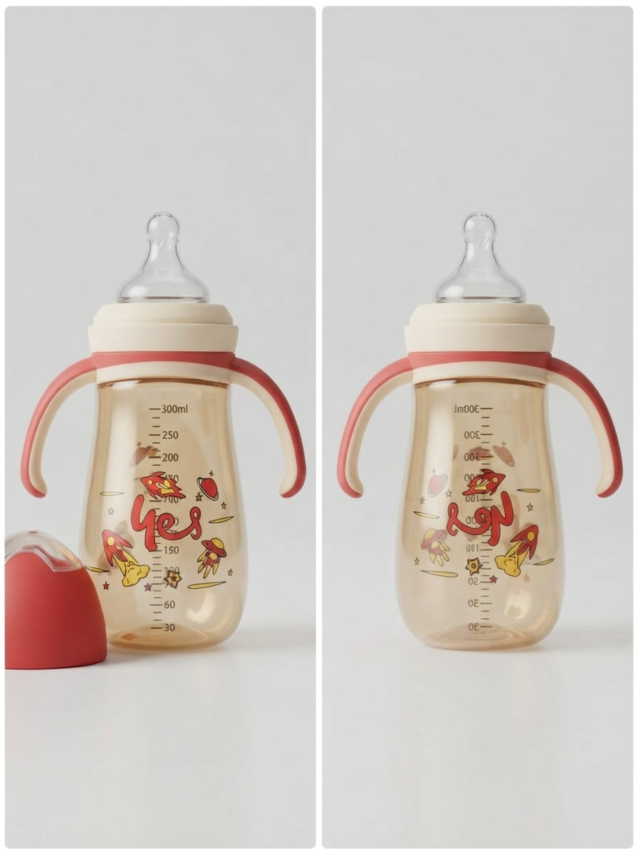Space Rocket Red Medicated Baby Feeder 300ml
