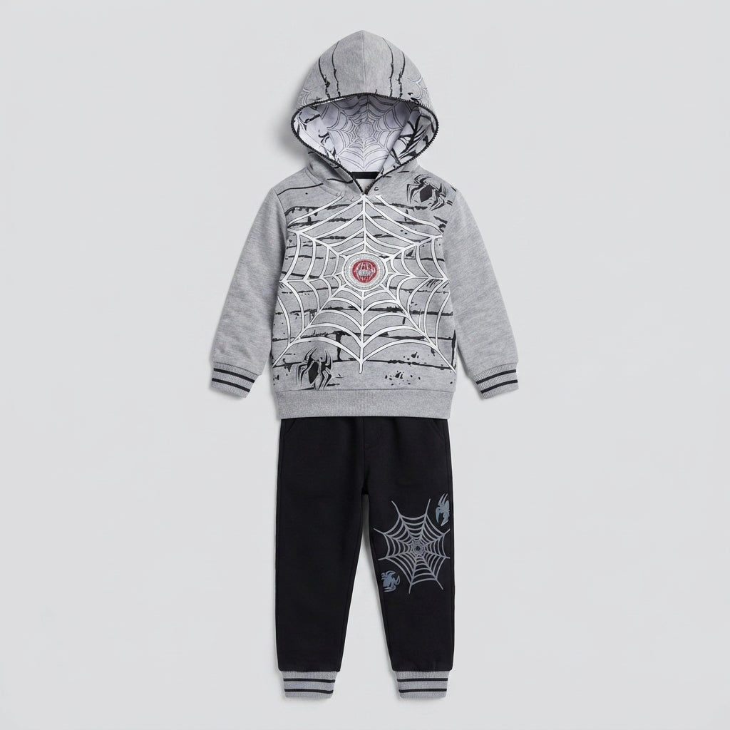 Boys Spider-Man Print Hoodie Set — Photo 2