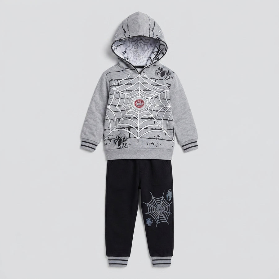 Boys Spider-Man Print Hoodie Set — Photo 2