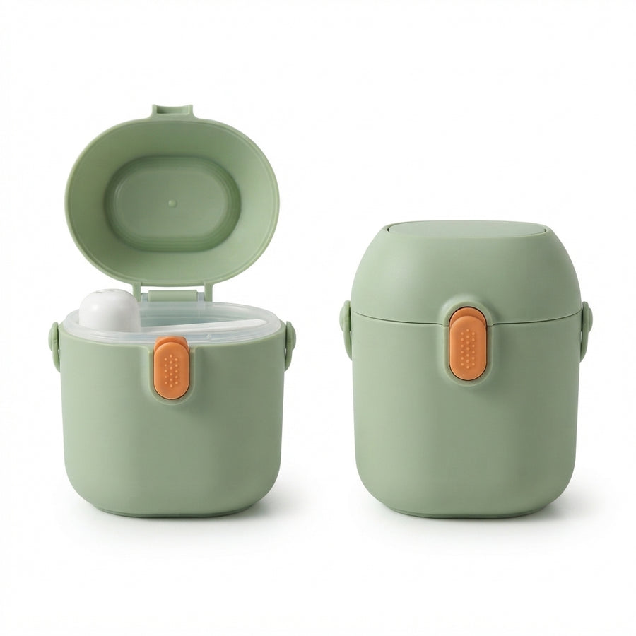 Portable Green Baby Milk Powder Container