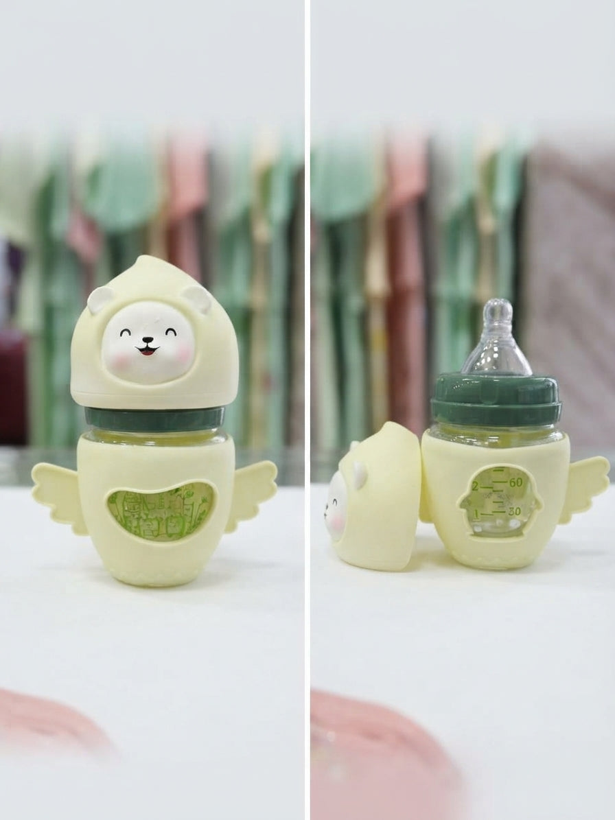 Glass Baby Feeder with Wings 2 Oz