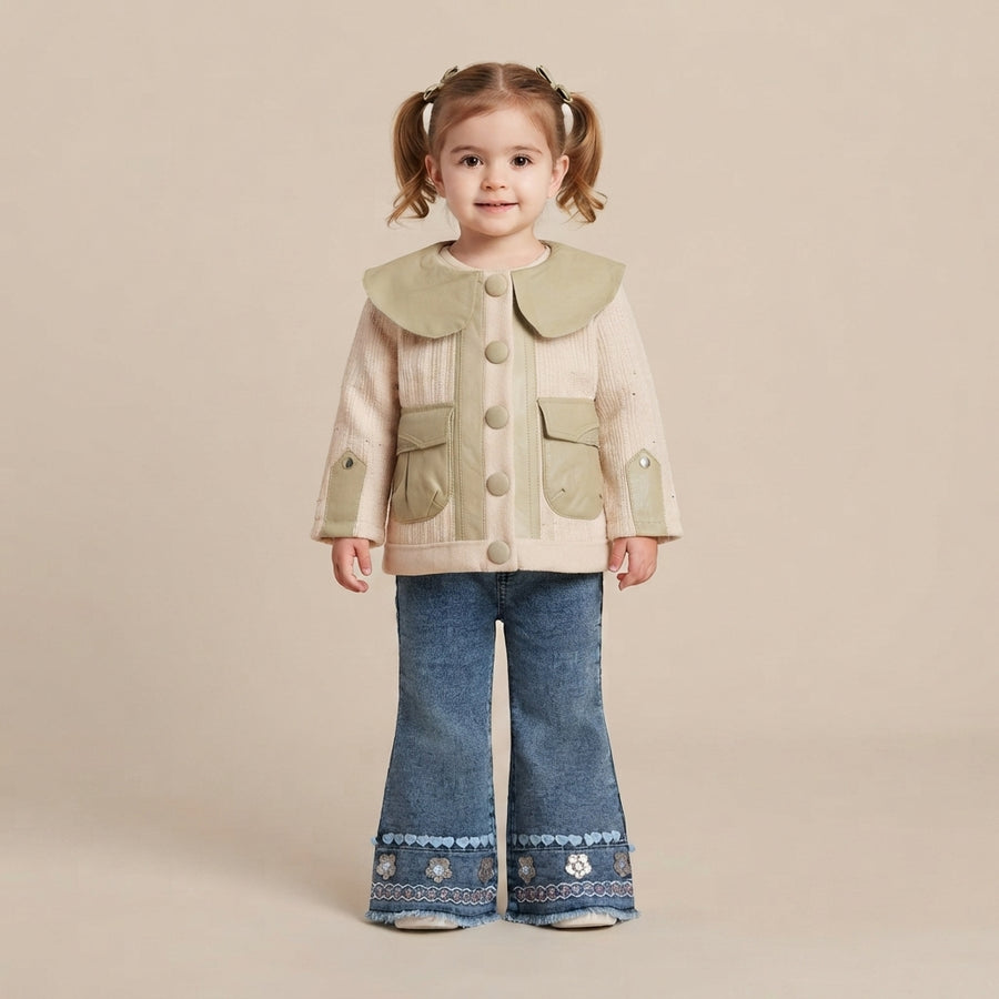 Toddler Girls' Chic Textured Jacket Set — Photo 2