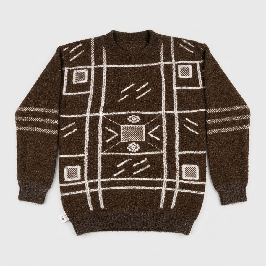 Boys Brown Winter Sweater — Photo 2