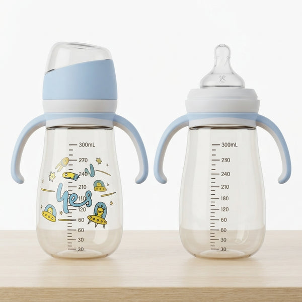 Glass Baby Feeder Space Theme 300ml