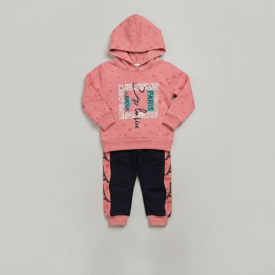 Pink Paris Hoodie & Jogger Set