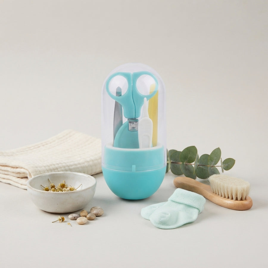 Teal Infant Nail Care Set with Storage Case