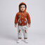Golden Brown & Grey 2 Piece Velvet Suit for Boys | 1–2 Years | Winter Kids Suit