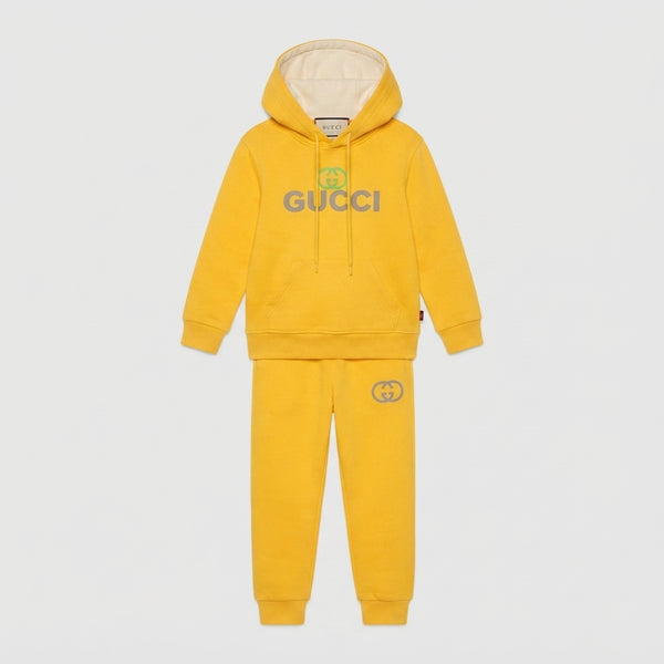 Boys Yellow Branded Designer-Style Tracksuit — Photo 2