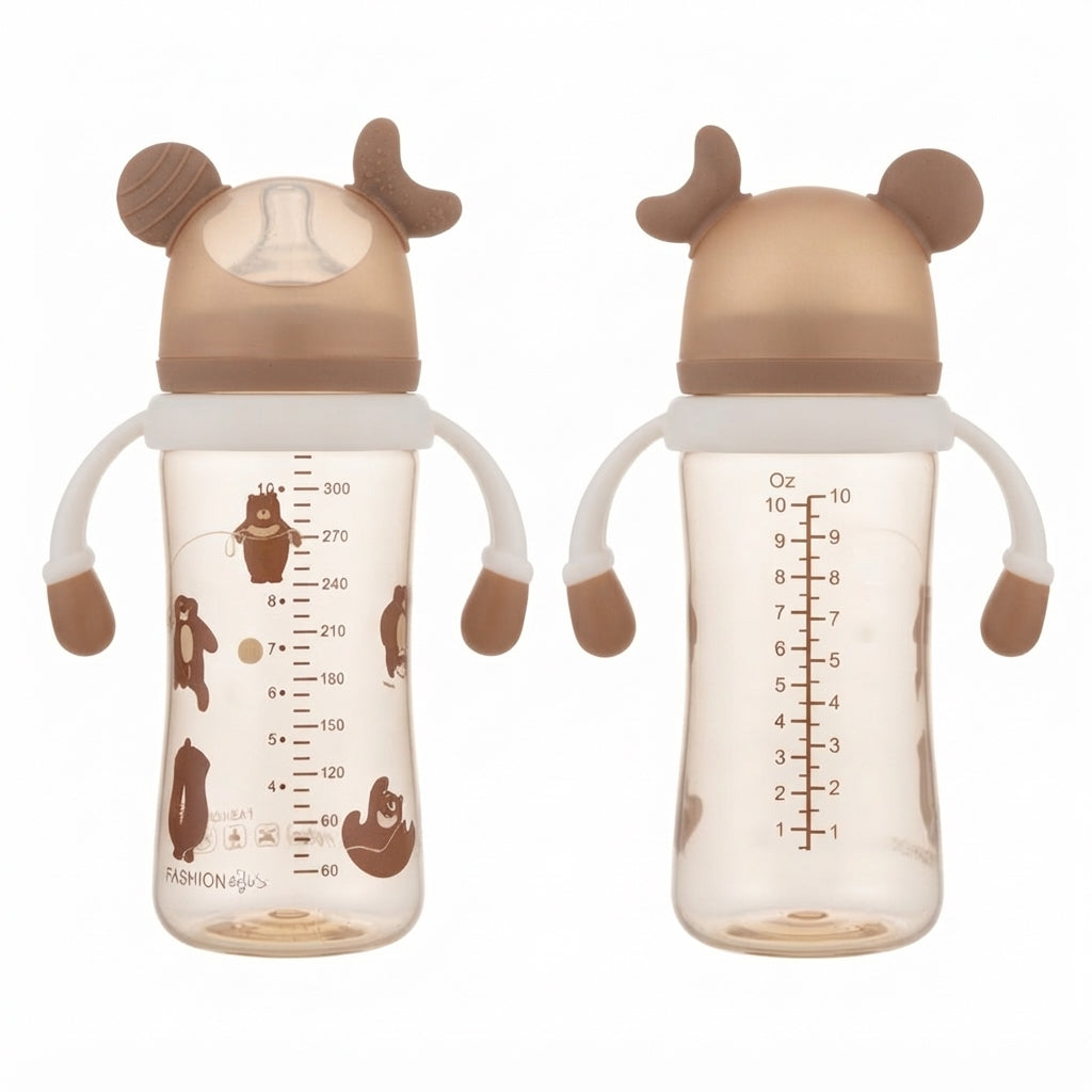 Medicated Baby Feeding Bottle Brown (300ml)