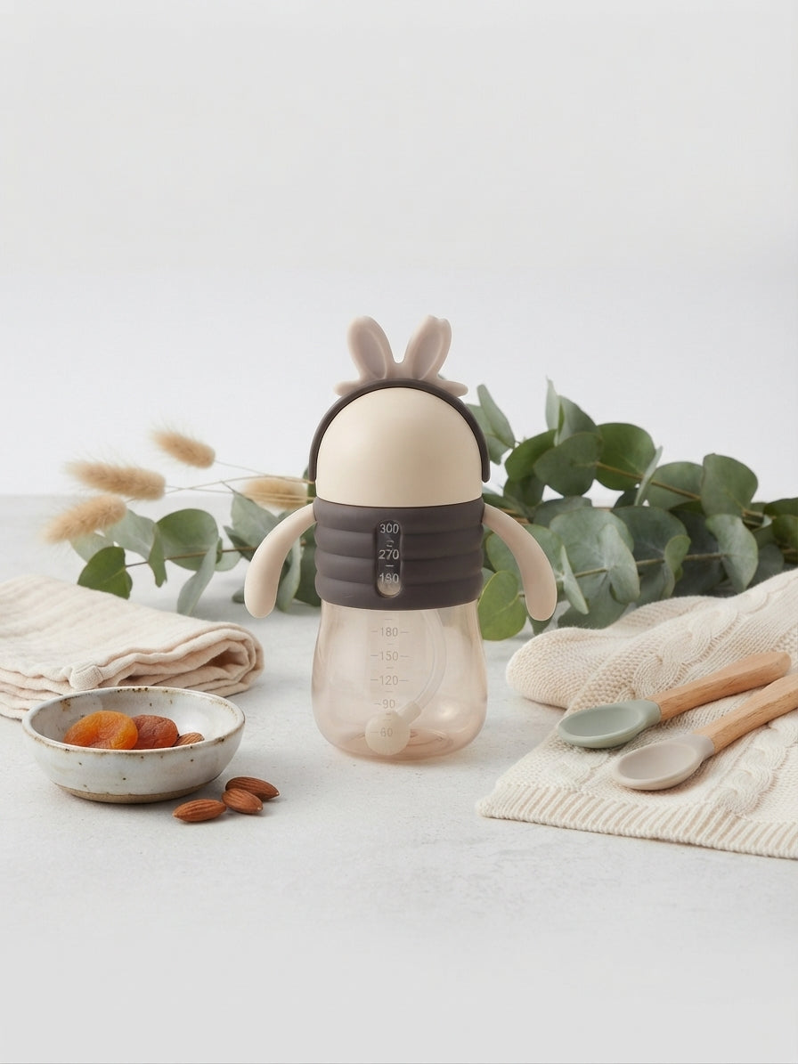 Brown Bunny Ears Baby Sipper Bottle 300ml