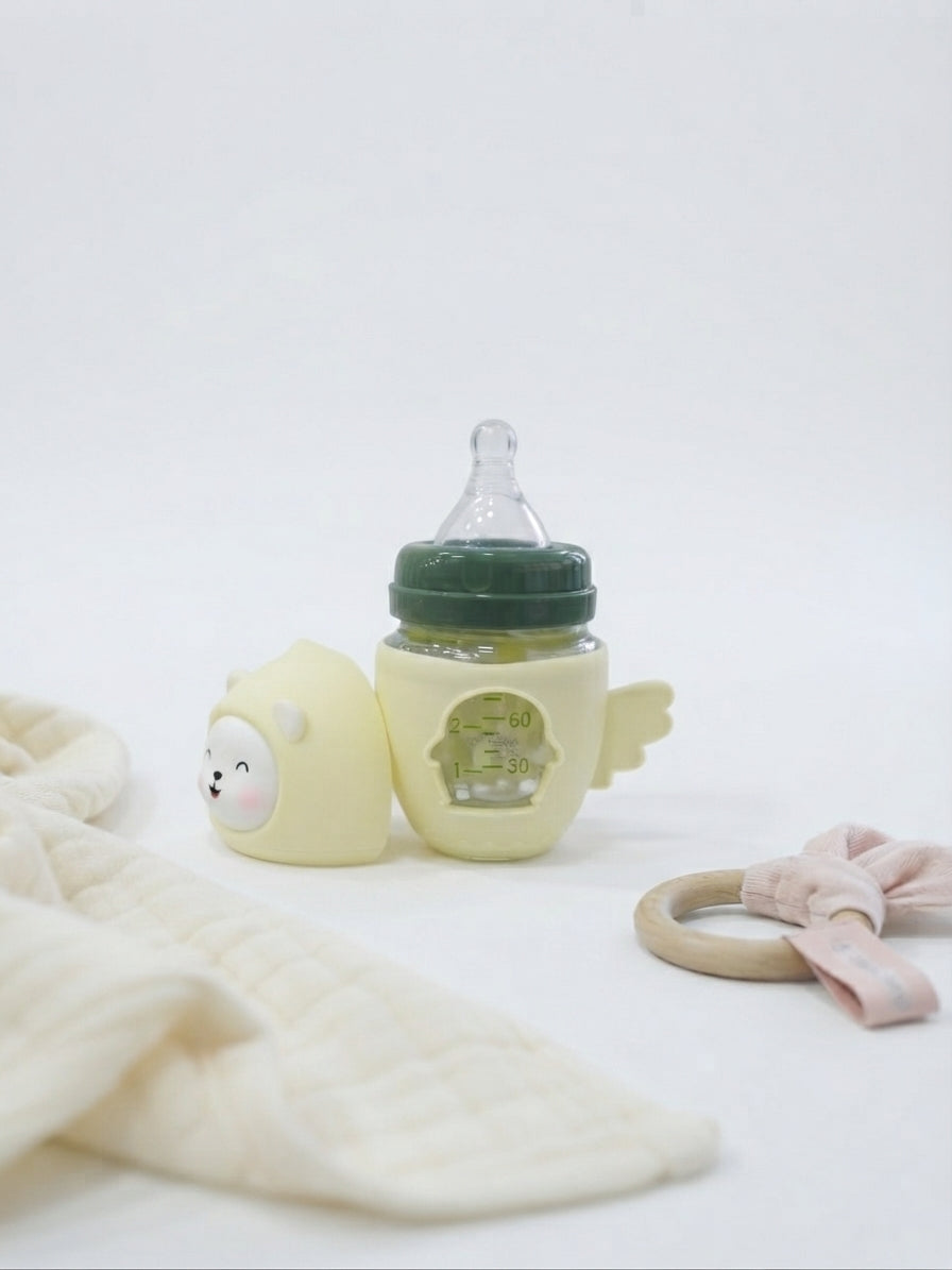 Glass Baby Feeder with Wings 2 Oz
