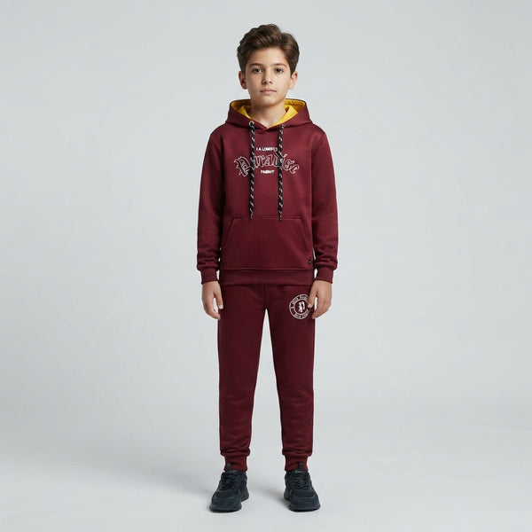 Boys Maroon Winter Suit &amp; Tracksuit