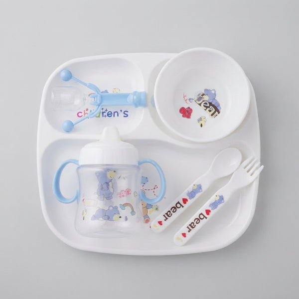 Five Piece Plastic Feeding And Weaning Set
