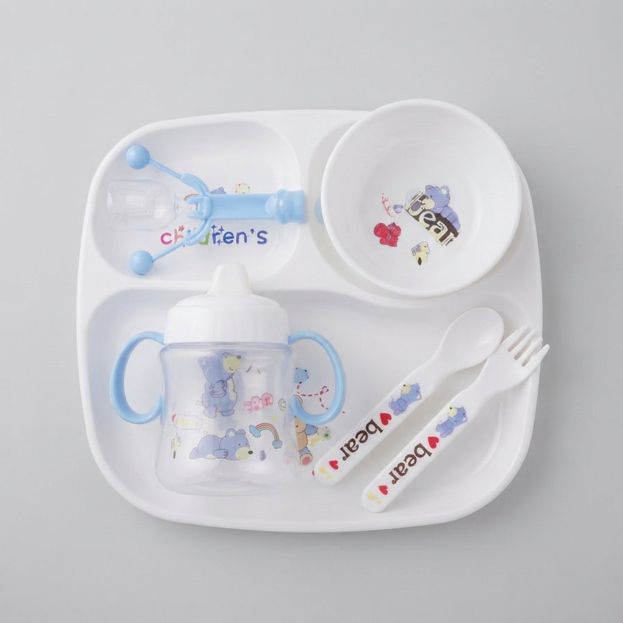 Five Piece Plastic Feeding And Weaning Set