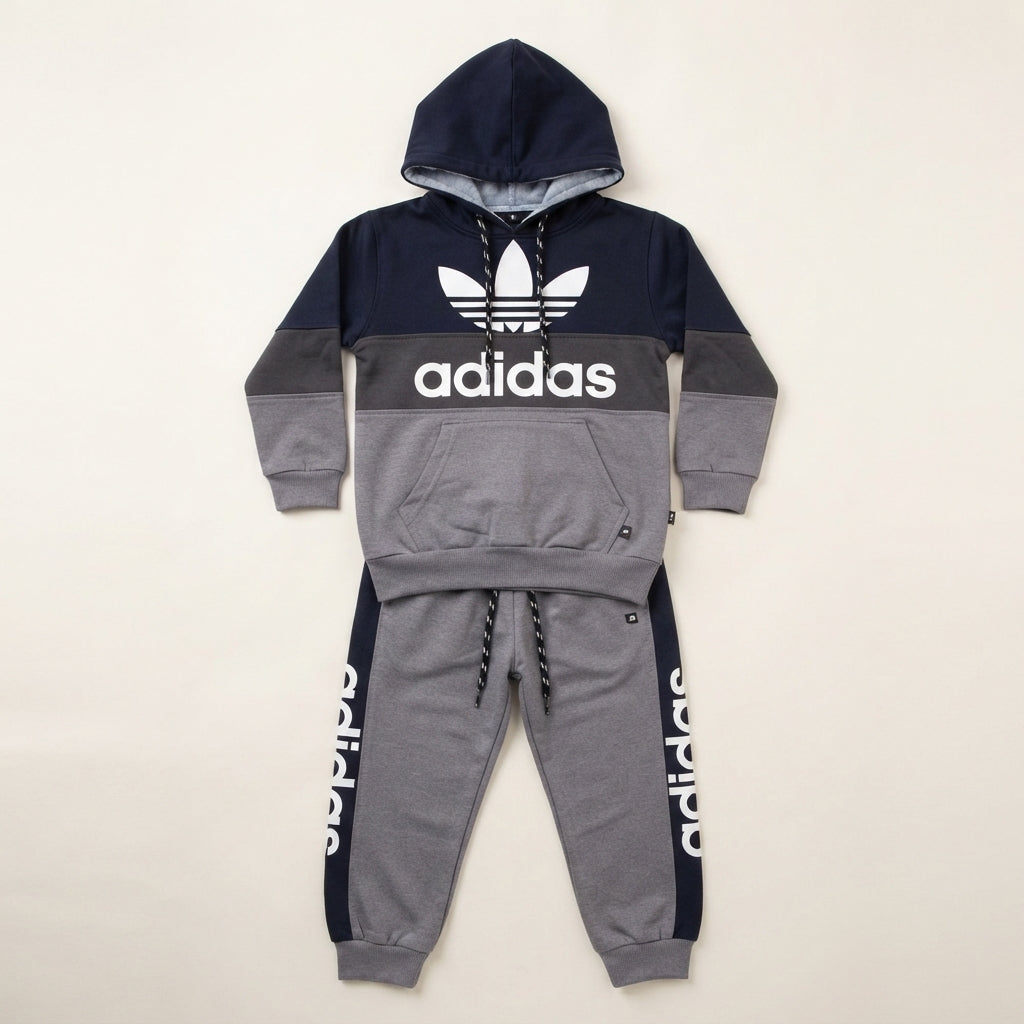Kids Style Colorblock Tracksuit & Hoodie Set — Photo 2