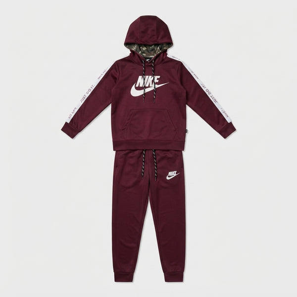 Boys Maroon Nike Fleece Tracksuit