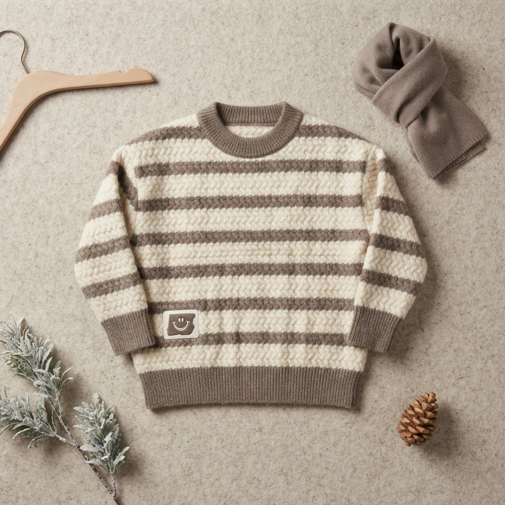 Boys Blue Knitted Sweater — Photo 2