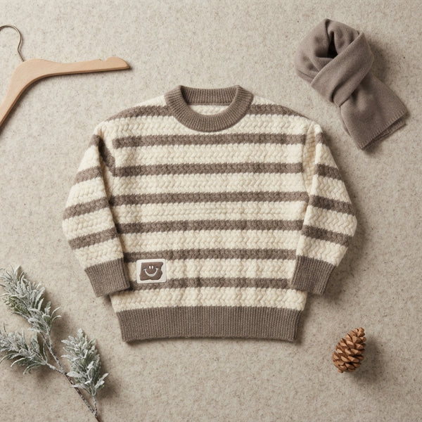 Boys Blue Knitted Sweater — Photo 2