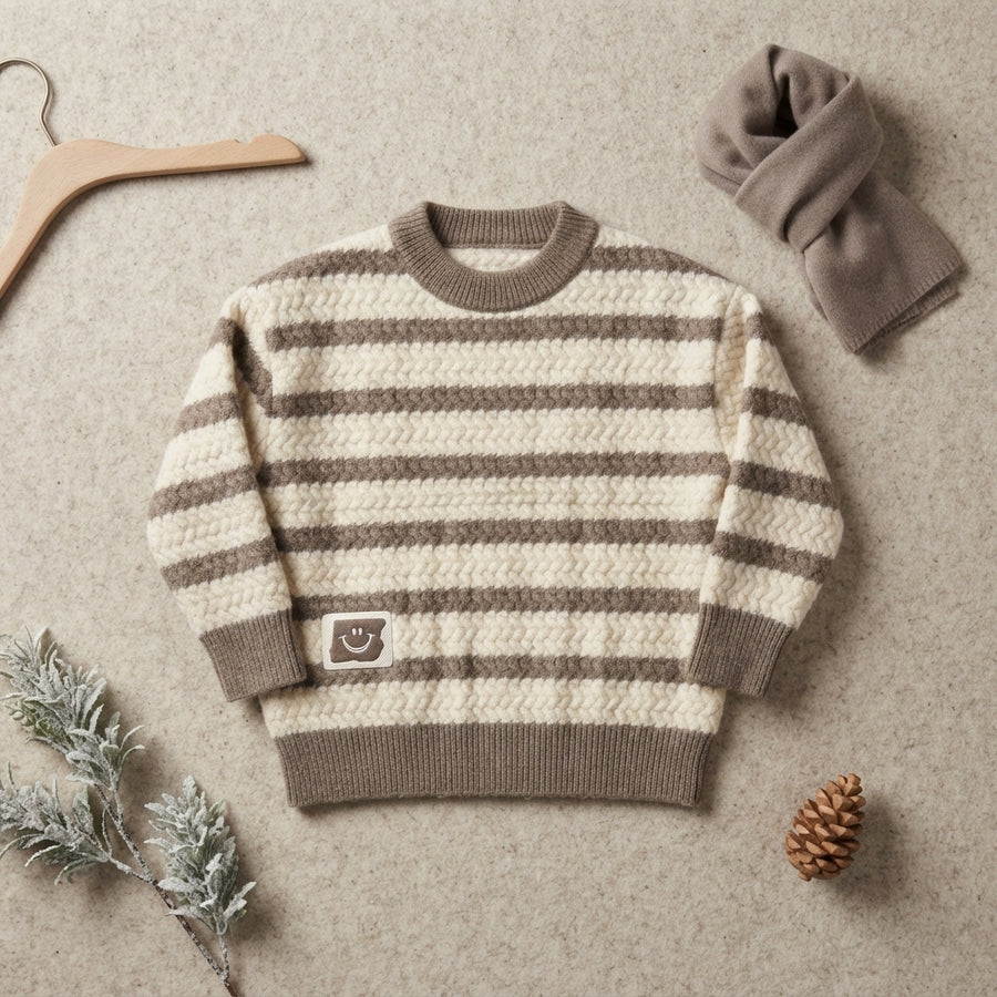 Boys Blue Knitted Sweater — Photo 2