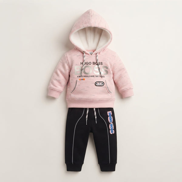 Baby Girls Hooded Winter Coat Set — Photo 2
