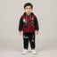 Boys Red & Black Designer Fleece Winter Tracksuit
