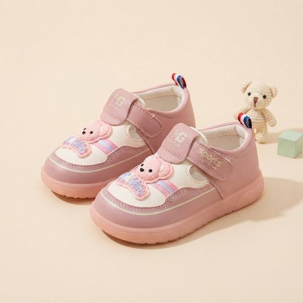 Brown Baby Shoes with Rabbit Design