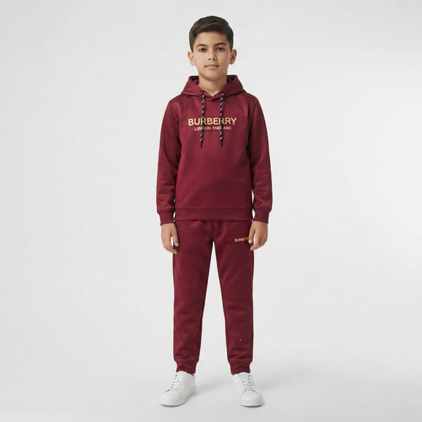 Boys Maroon 2-Piece Winter Tracksuit