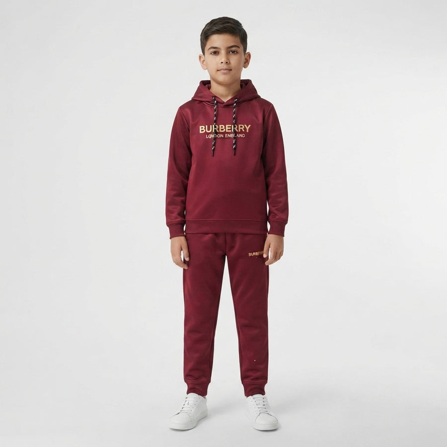 Boys Maroon 2-Piece Winter Tracksuit