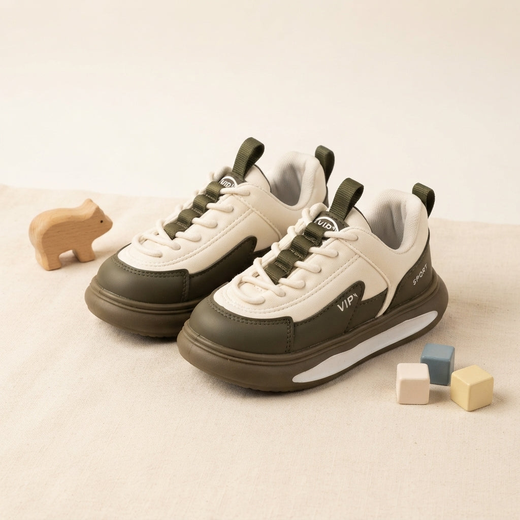 Boys And Girls Navy Blue Chunky Sneakers