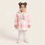 Girls 3 Piece Fur Suit Frock Upper and Trouser Winter Outfit, 2 to 3 Years